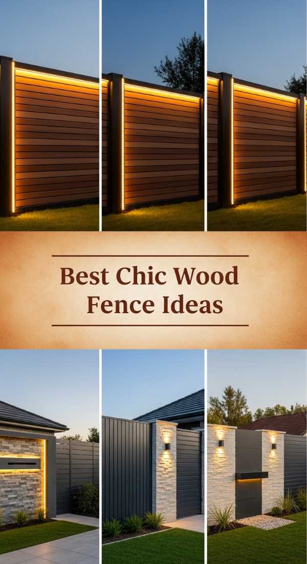 Best Chic Wood Fence Ideas 69df43e7a50d5