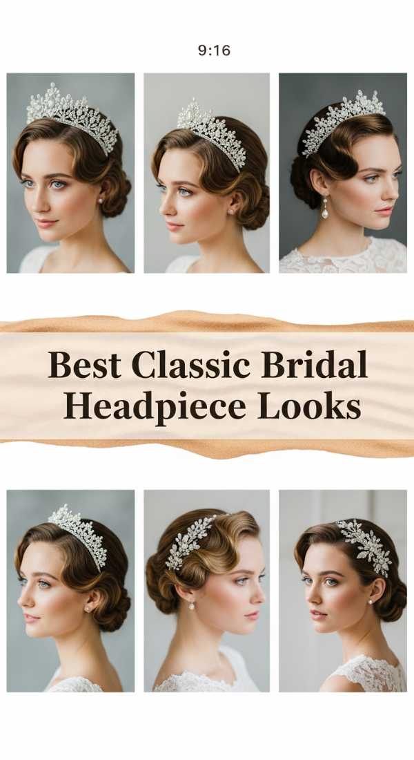 Best Classic Bridal Headpiece Looks 69e4f6709f9d6