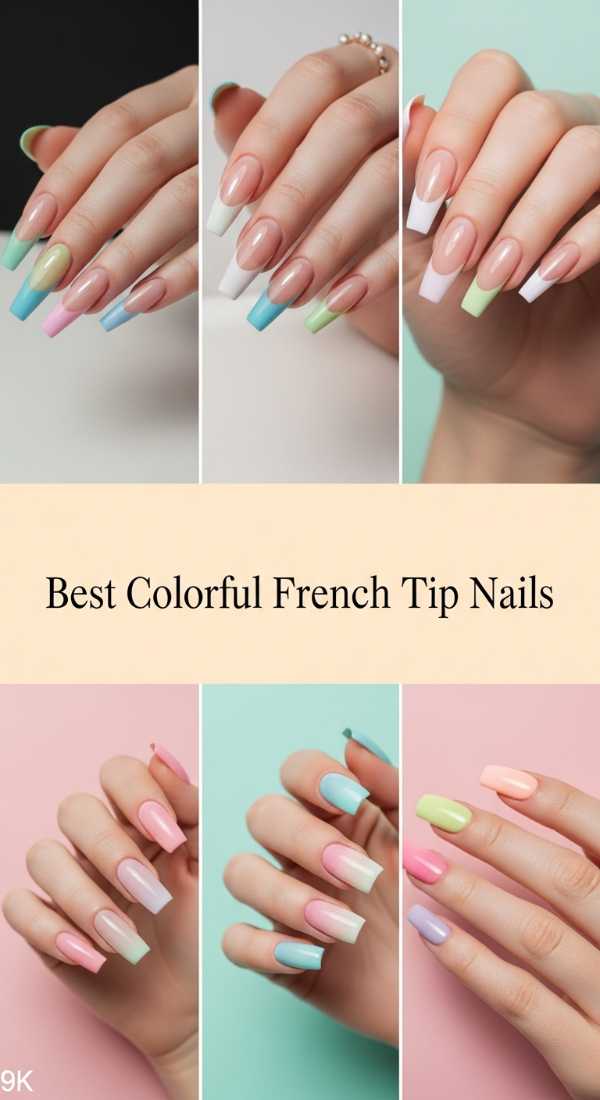 Best Colorful French Tip Nails 69ef3ae1bade5