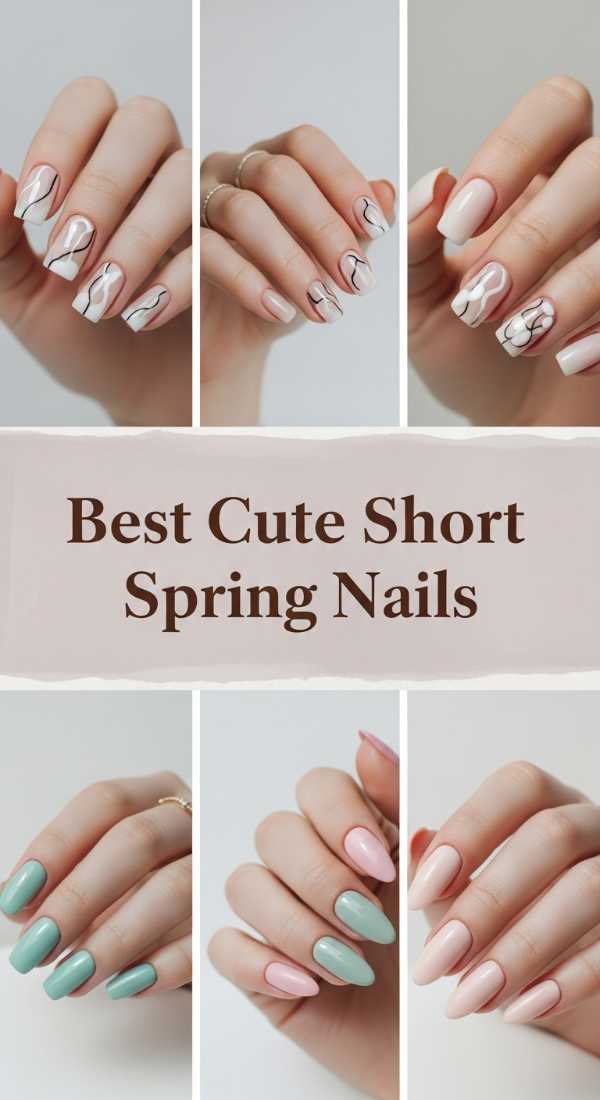 Best Cute Short Spring Nails 69ee417d351e6