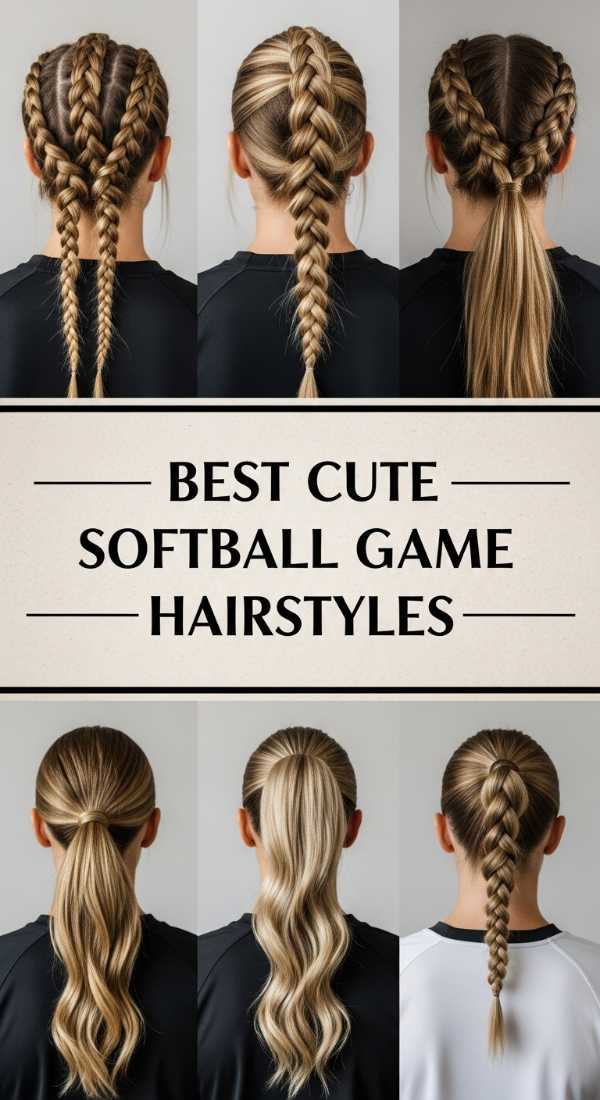 Best Cute Softball Game Hairstyles 69ef4a368bd7f