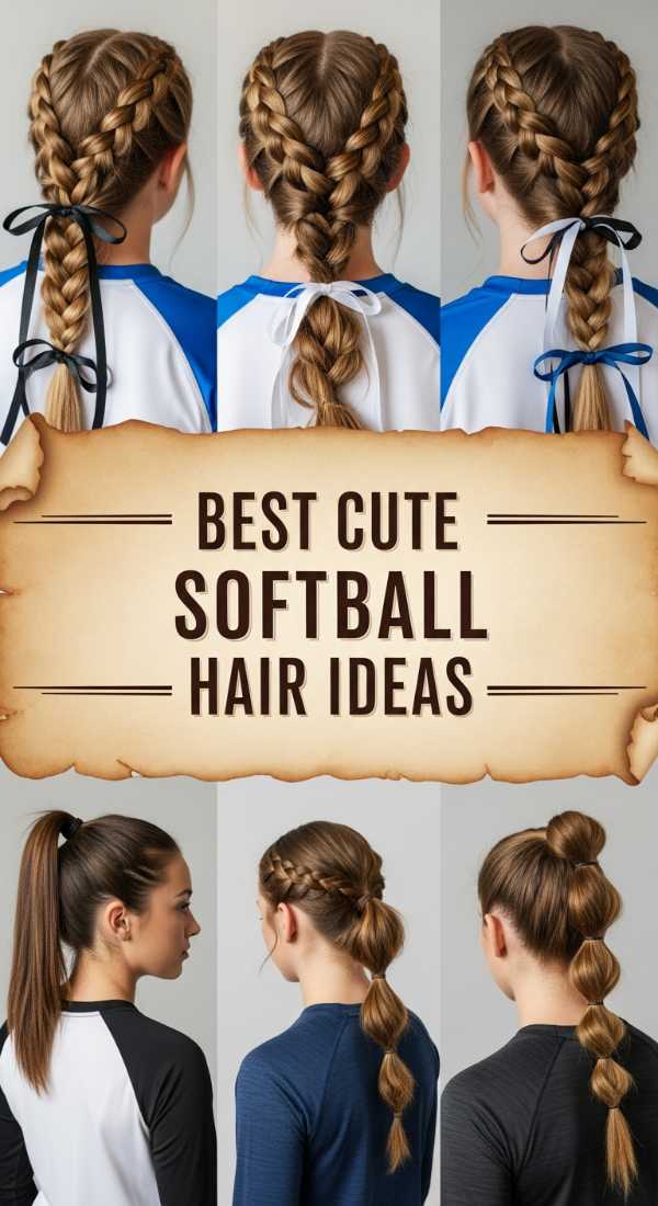 Best Cute Softball Hair Ideas 69ecedb40b029
