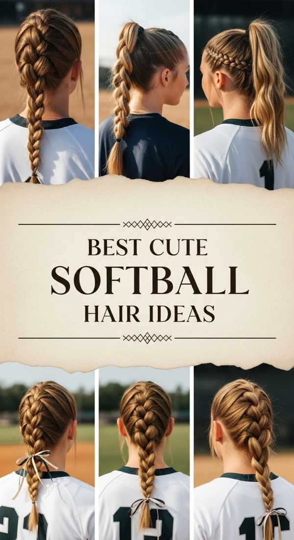 Best Cute Softball Hair Ideas 69ecef7c7a6bb