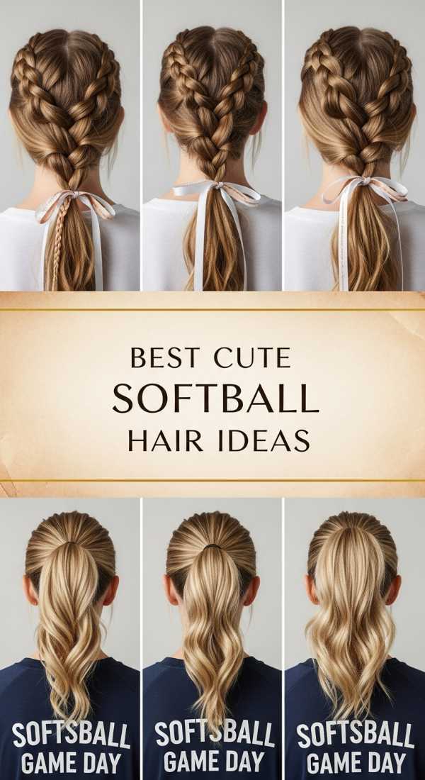 Best Cute Softball Hair Ideas 69ecef8da4483