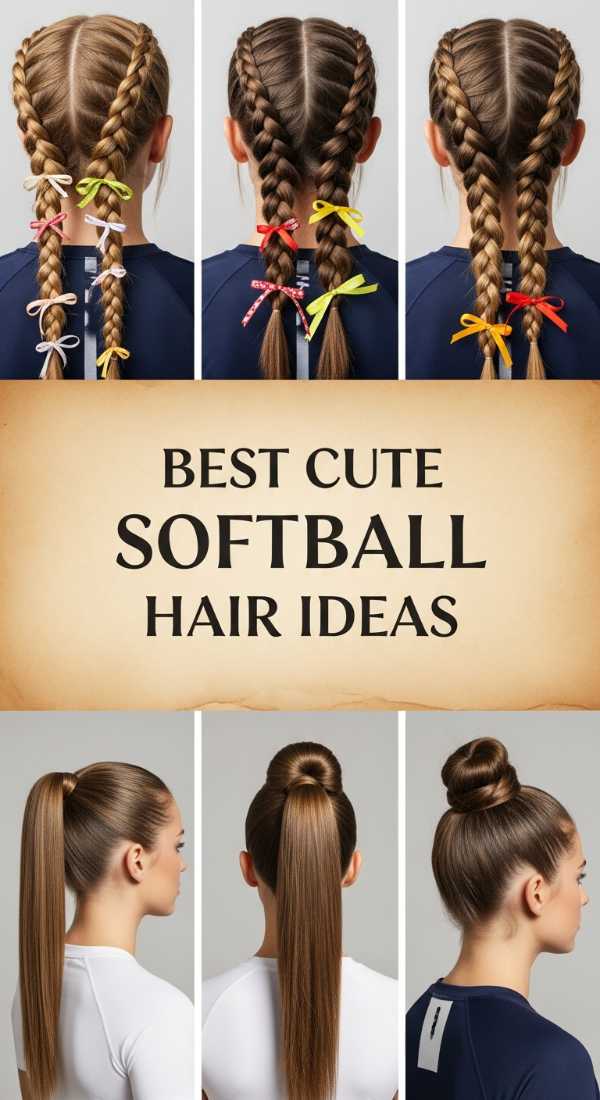 Best Cute Softball Hair Ideas 69ecef9be61bf