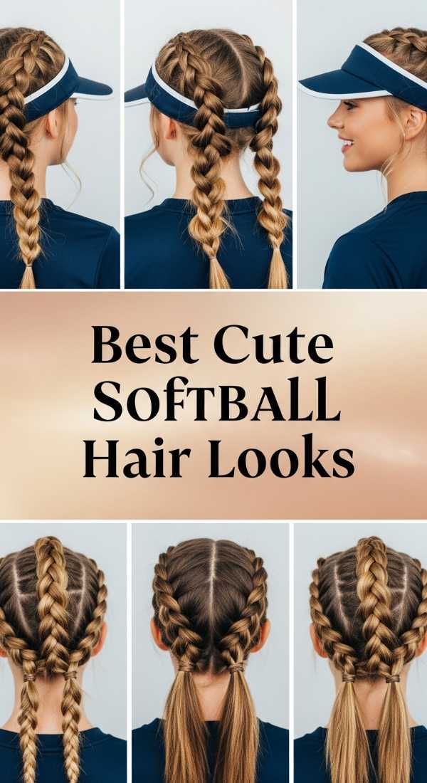 Best Cute Softball Hair Looks 69eb9661341d4