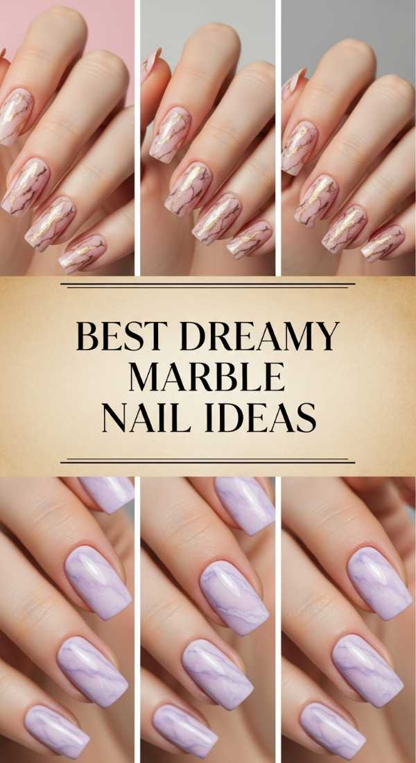 Best Dreamy Marble Nail Ideas 69e350ed44d89
