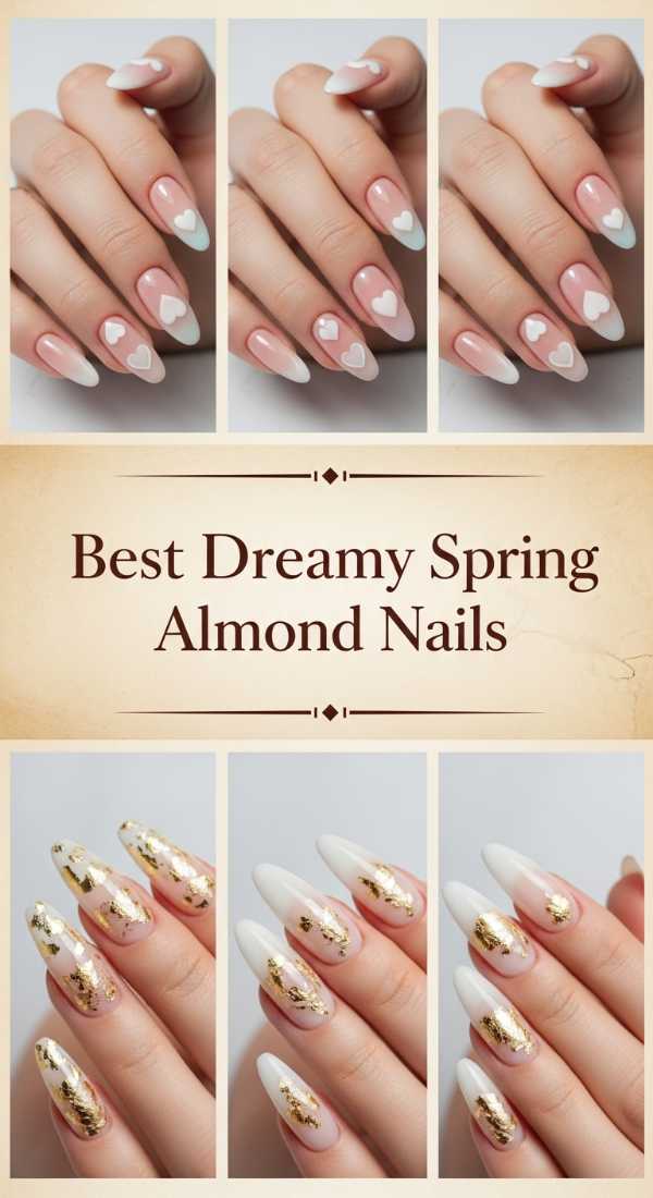 Best Dreamy Spring Almond Nails 69ef3c55e7c10