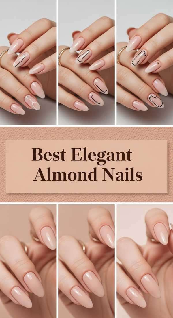 Best Elegant Almond Nails 69ecf7574442c