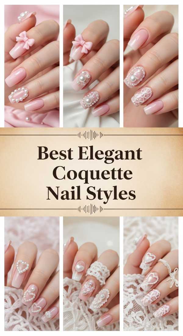 Best Elegant Coquette Nail Styles 69e350f9bd33b