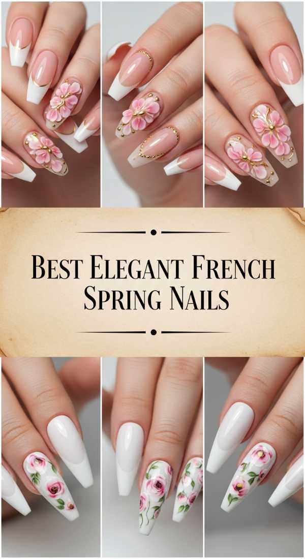 Best Elegant French Spring Nails
