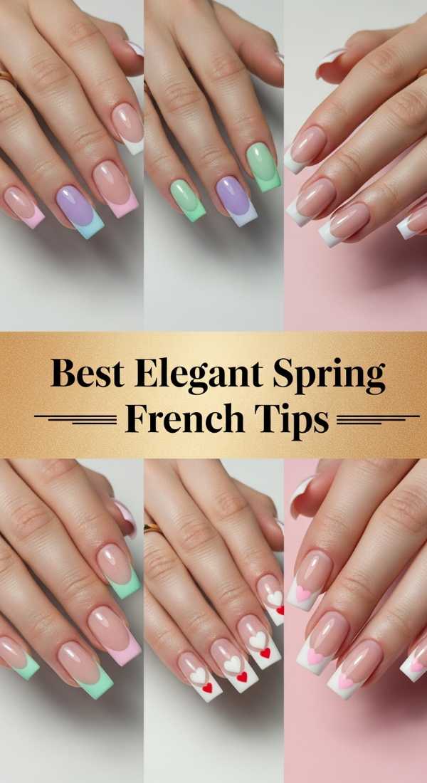 Best Elegant Spring French Tips 69f32b988c607