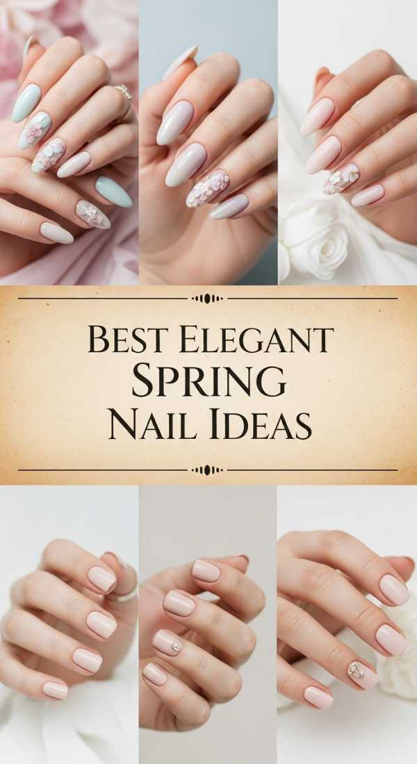 Best Elegant Spring Nail Ideas 69de45797a1ae