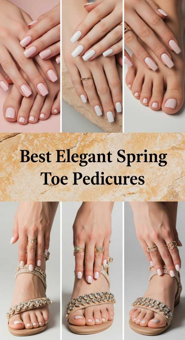 Best Elegant Spring Toe Pedicures 69de457c477e2
