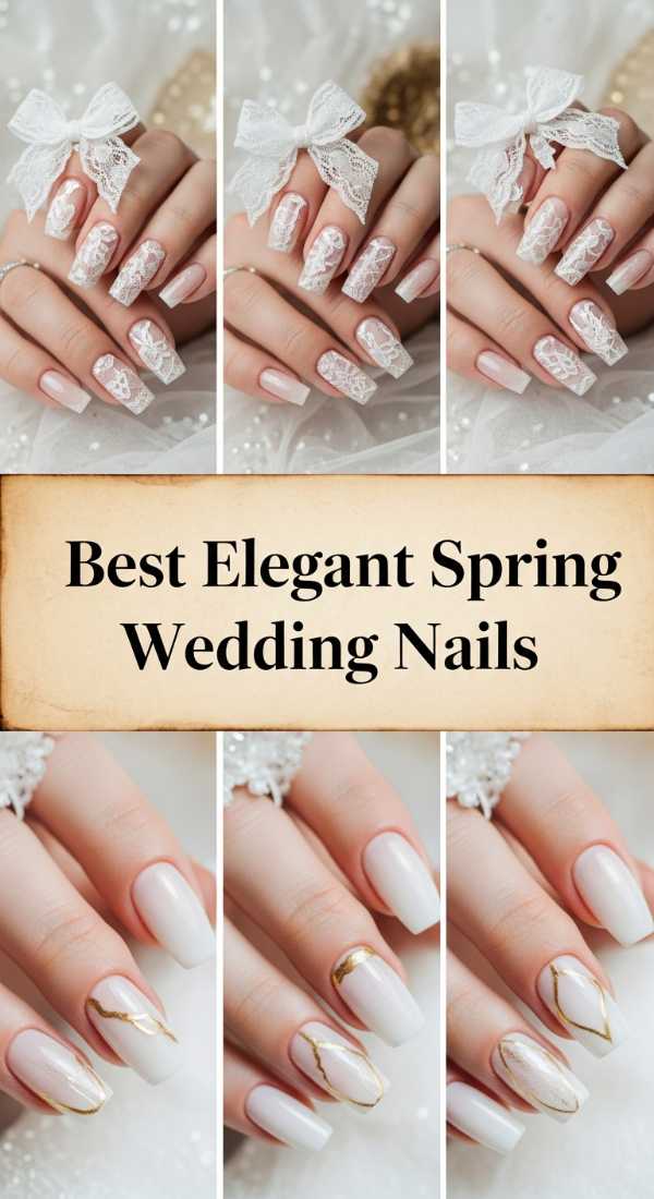 Best Elegant Spring Wedding Nails 69f0ca454744b