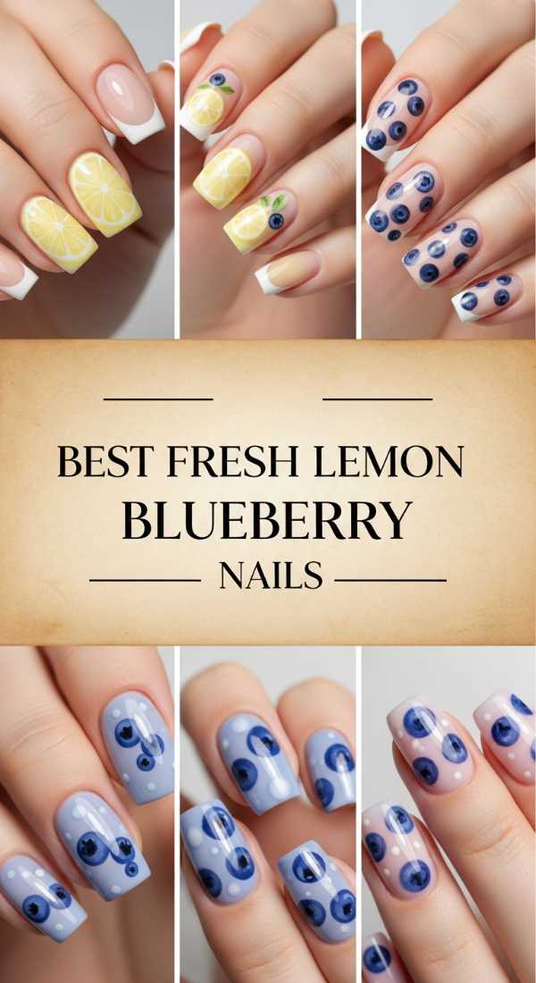 Best Fresh Lemon Blueberry Nails 69ef3ad2a7488