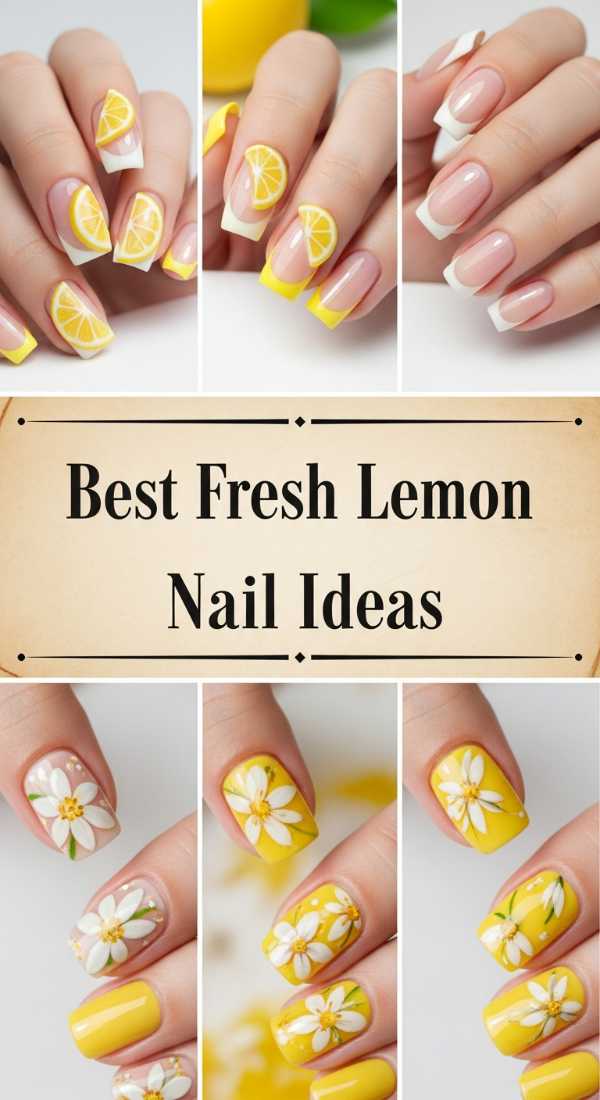 Best Fresh Lemon Nail Ideas 69eb72831bac2
