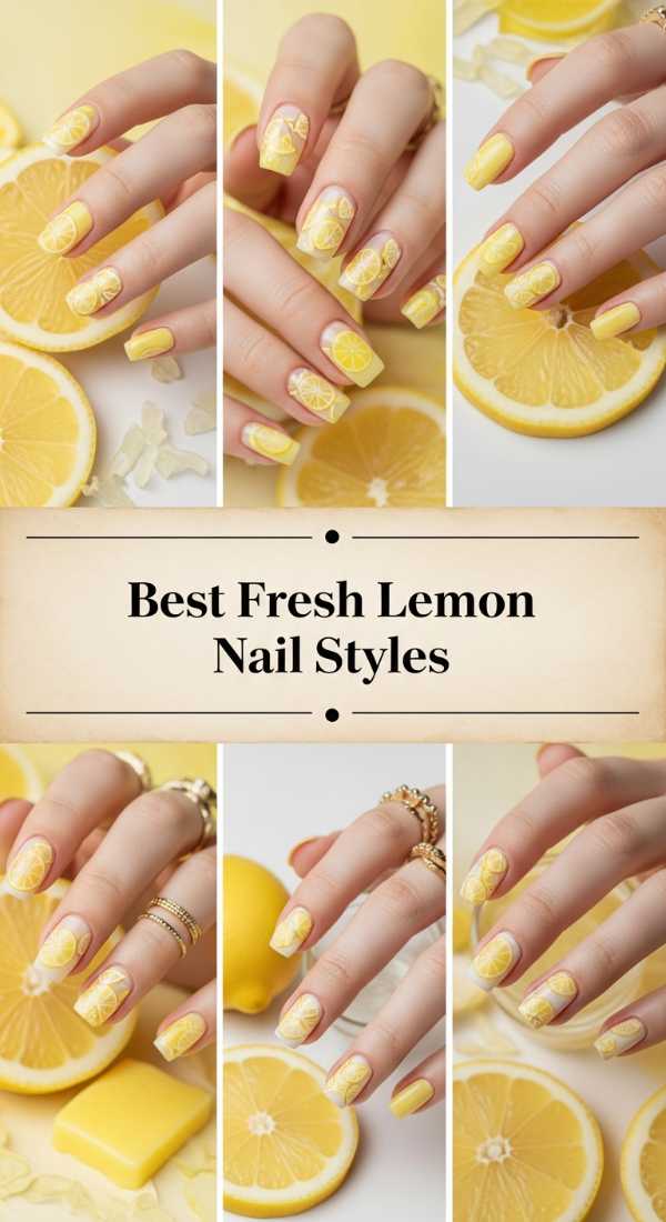 Best Fresh Lemon Nail Styles 69f0cc5763d9a