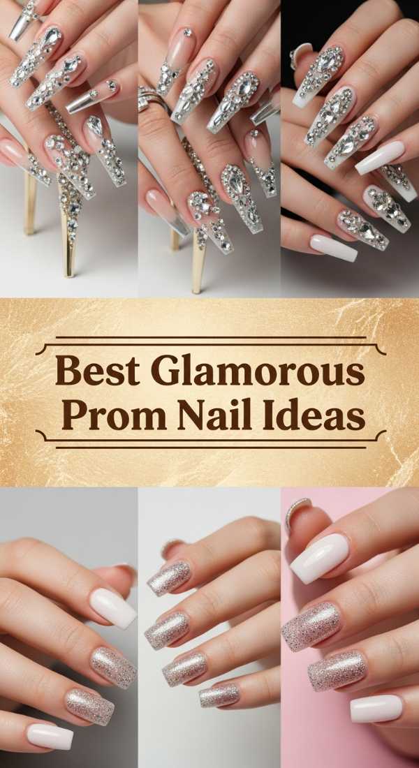 Best Glamorous Prom Nail Ideas 69ee4196469b8
