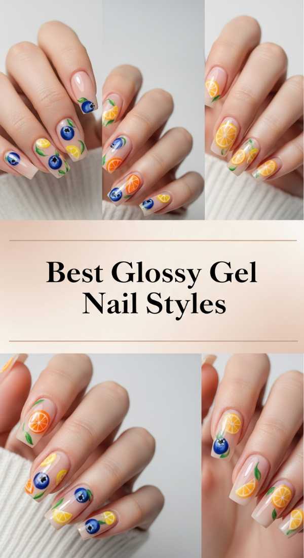 Best Glossy Gel Nail Styles 69e350e6390df