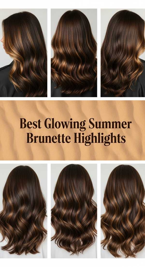 Best Glowing Summer Brunette Highlights 69e742d678382
