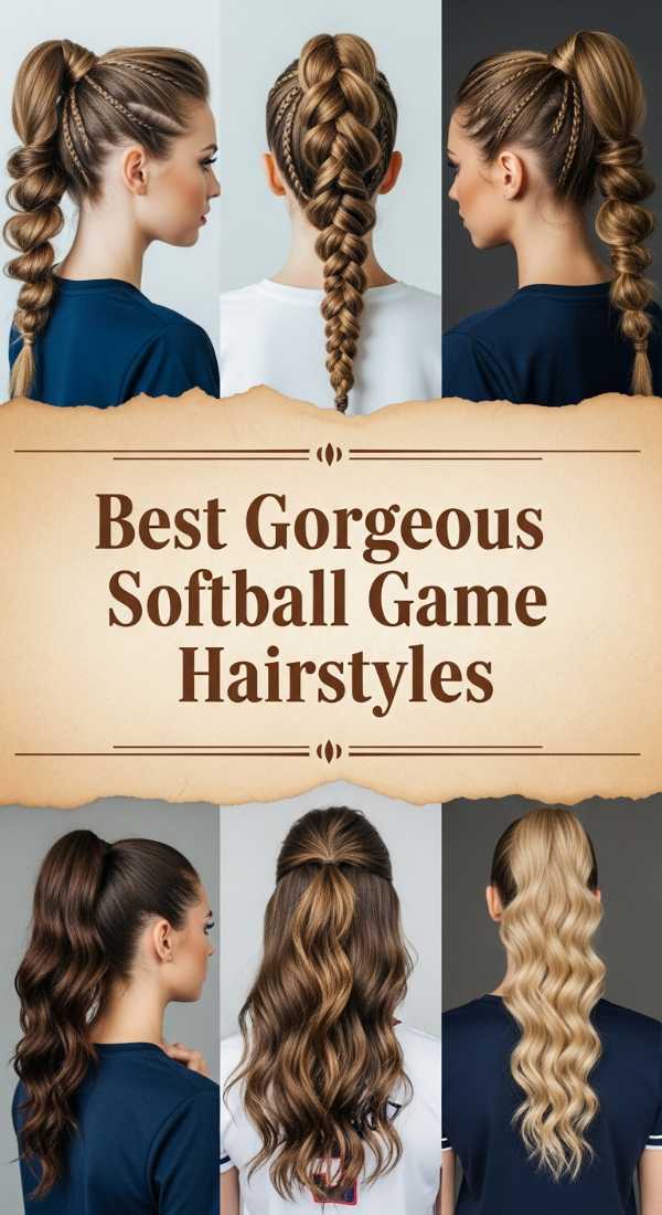 Best Gorgeous Softball Game Hairstyles 69ef494f47d3f