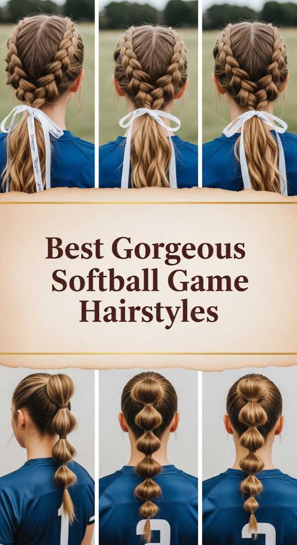 Best Gorgeous Softball Game Hairstyles 69f33d922f375