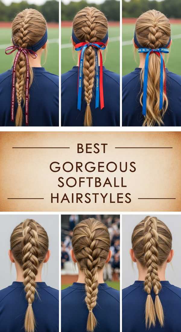 Best Gorgeous Softball Hairstyles 69dde9531b23e