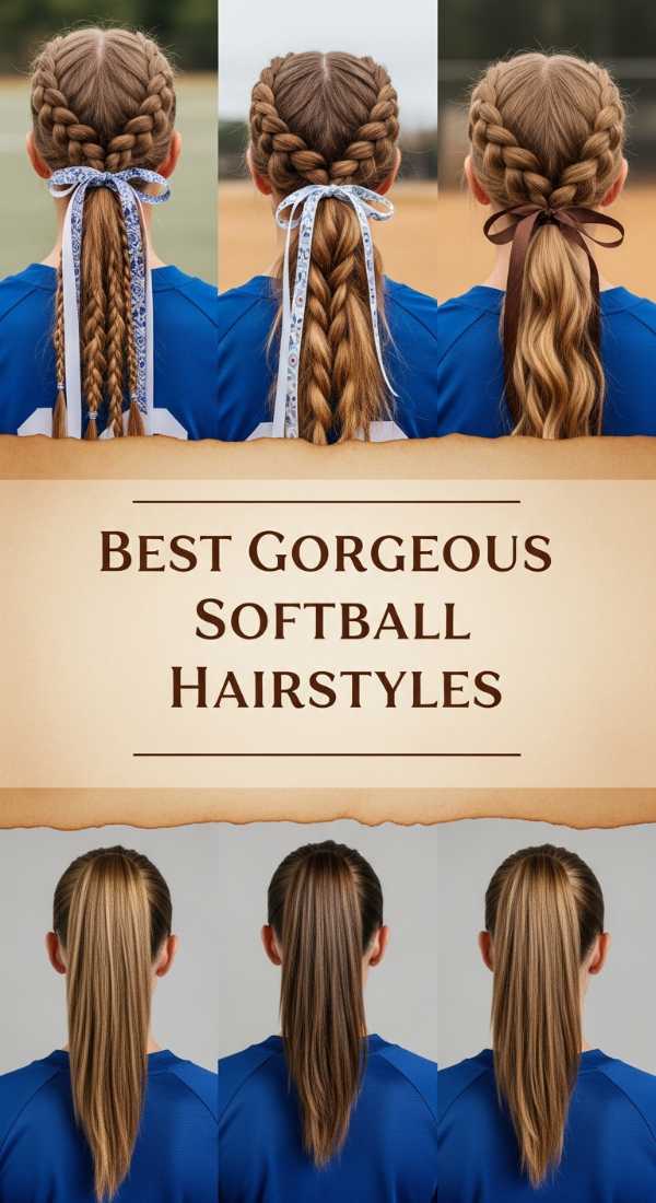 Best Gorgeous Softball Hairstyles 69eb966a32b5f