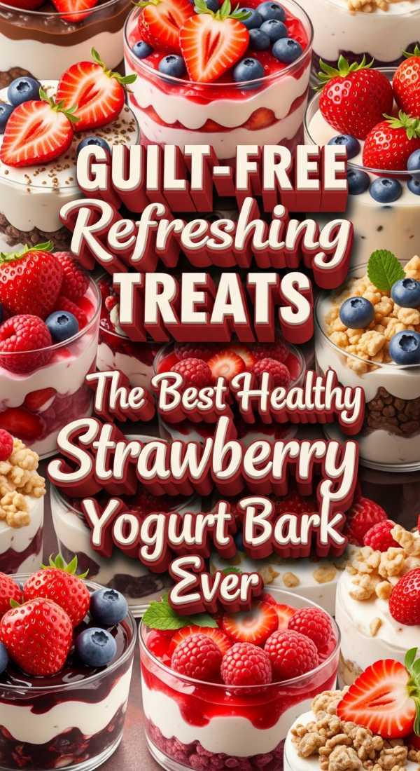Best Healthy Strawberry Yogurt Bark Recipe 69dfd956ba6bf