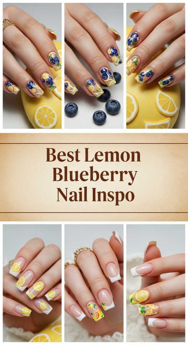 Best Lemon Blueberry Nail Inspo 69ef3c5ce9bda