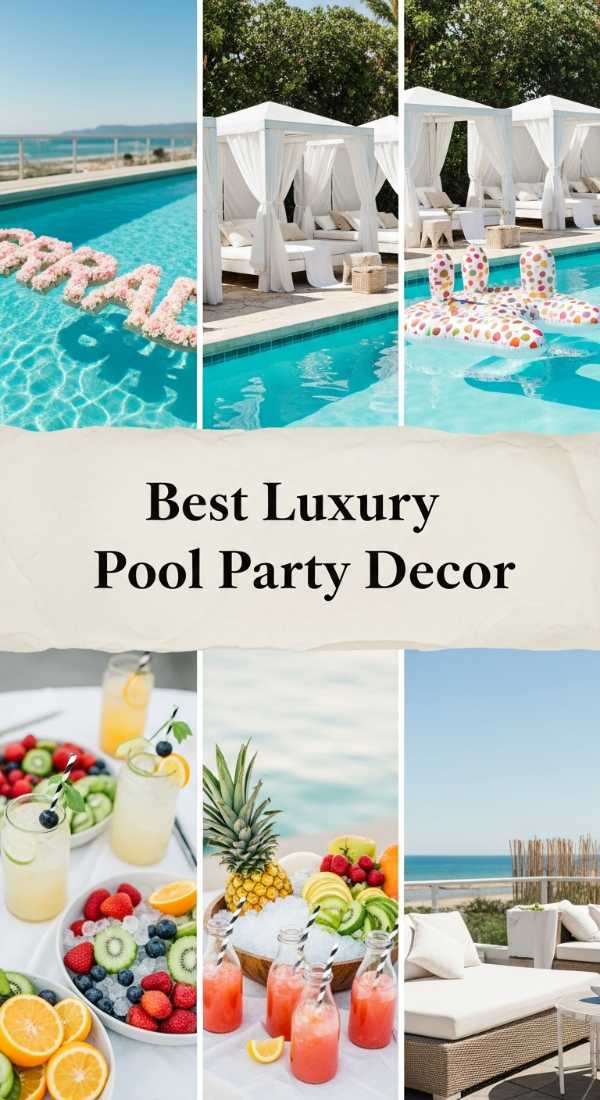 Best Luxury Pool Party Decor 69df235020a4f