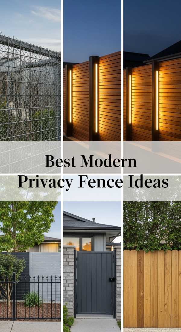 Best Modern Privacy Fence Ideas 69f3a6ac6b96d