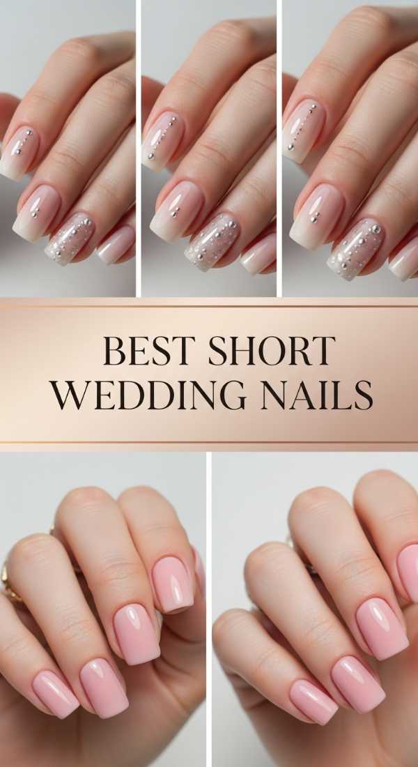 Best Short Wedding Nails 69df1bab0f947