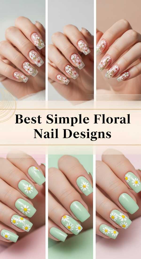 Best Simple Floral Nail Designs 69f32d43becad