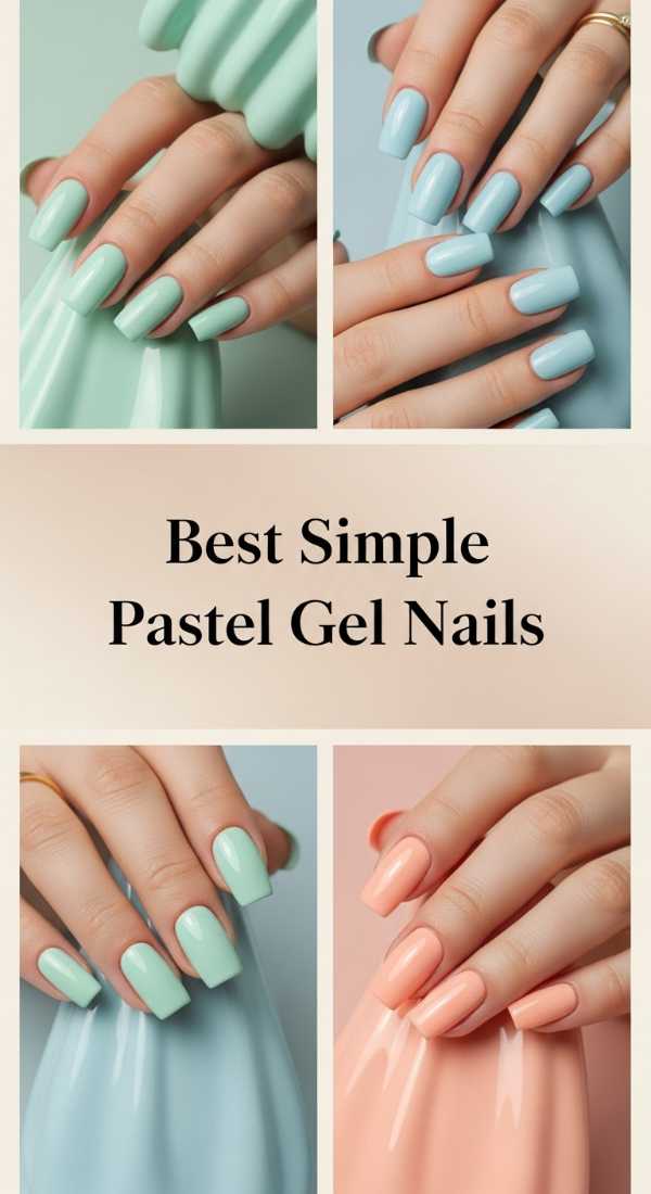 Best Simple Pastel Gel Nails 69df3abe8d755
