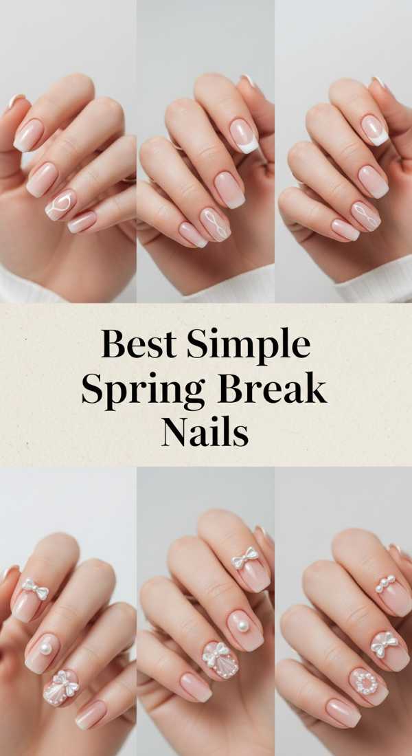 Best Simple Spring Break Nails 69de707d283c3