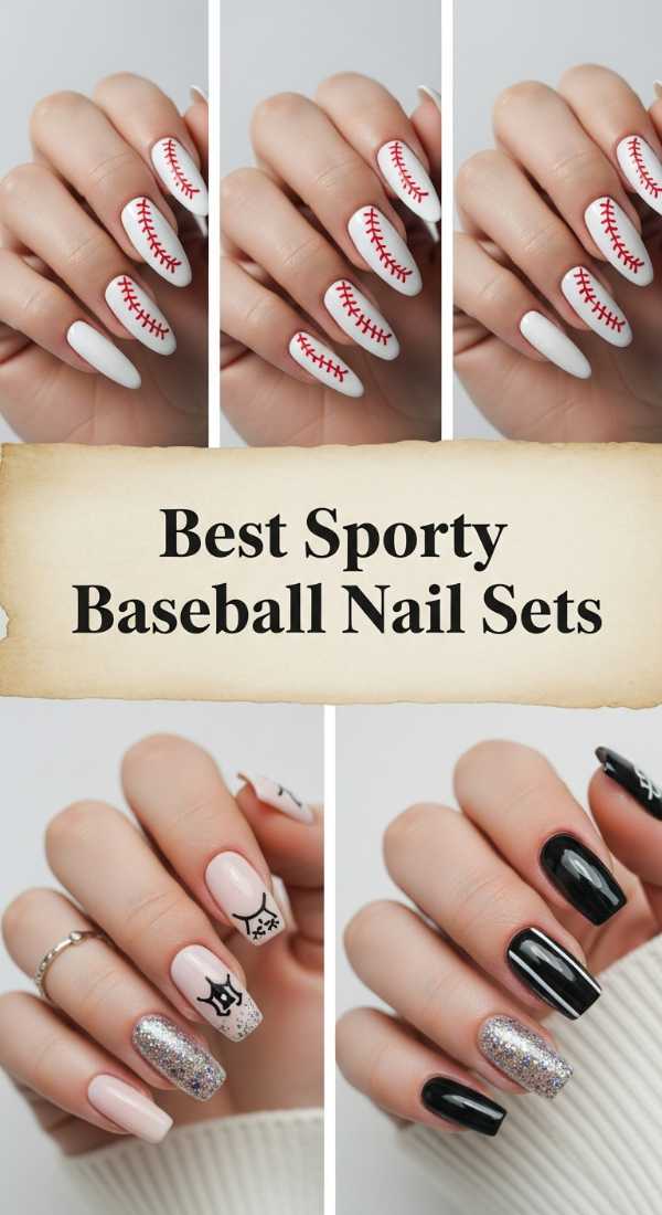 Best Sporty Baseball Nail Sets 69ecf87559a5c