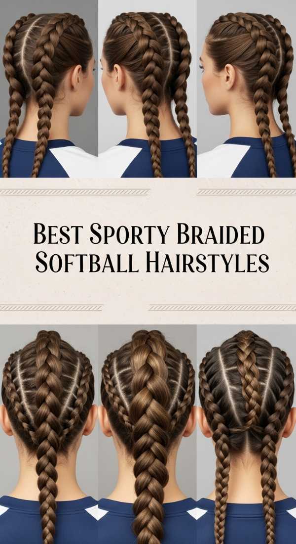 Best Sporty Braided Softball Hairstyles 69f262c9eaff8