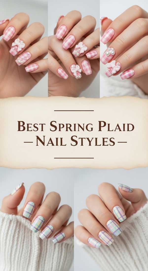 Best Spring Plaid Nail Styles 69e5f3eb3fe6d