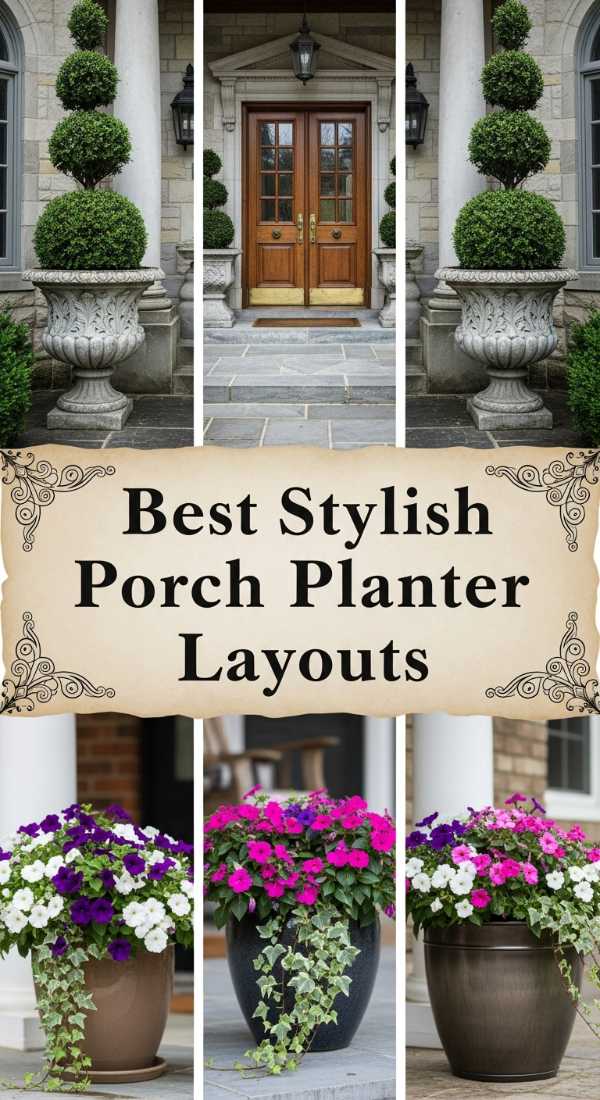 Best Stylish Porch Planter Layouts 69e777a3e6474