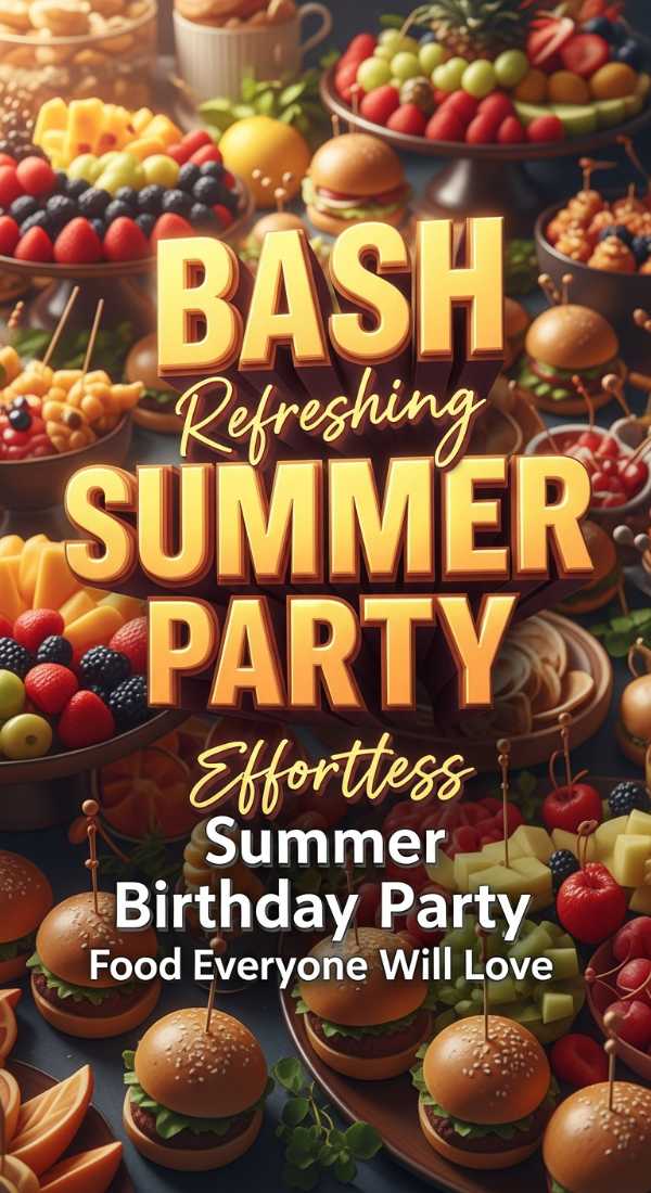 Best Summer Birthday Party Food