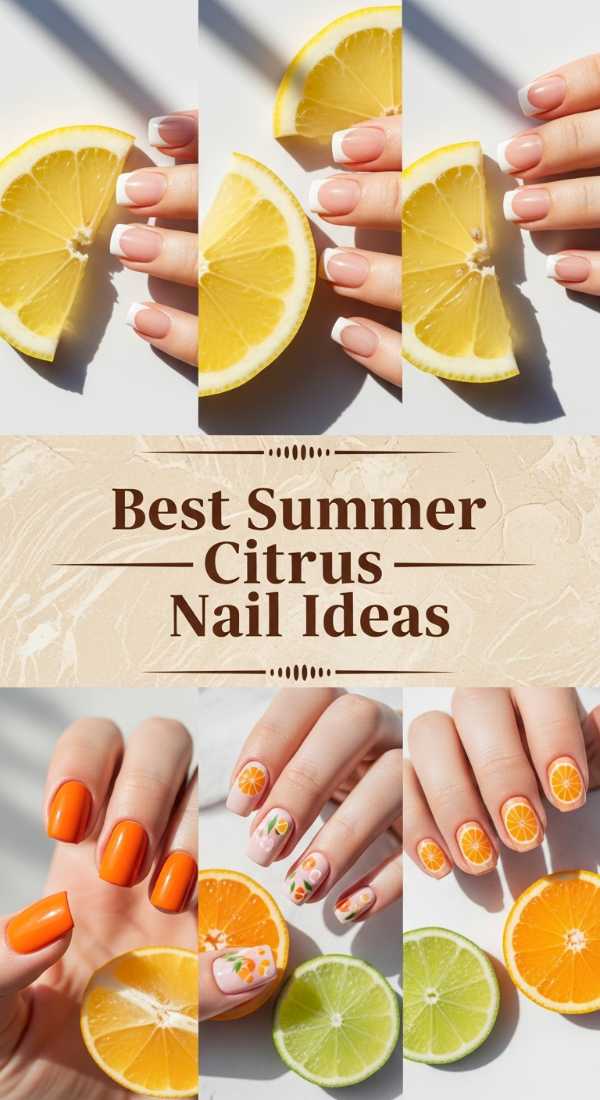 Best Summer Citrus Nail Ideas 69ee407ec66b1