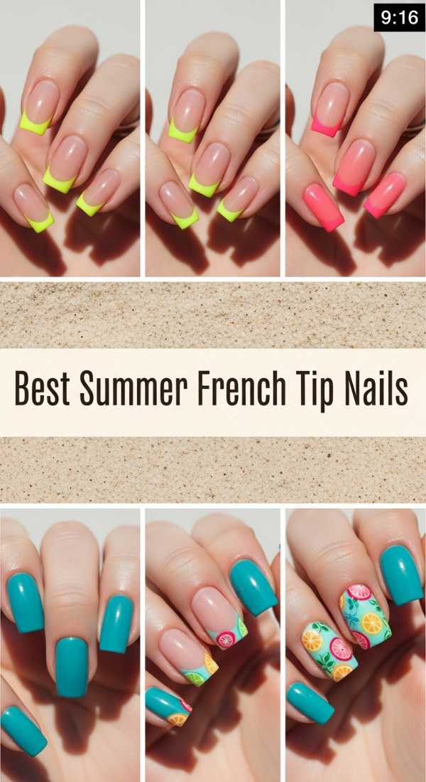 Best Summer French Tip Nails 69ef3c8085f7b