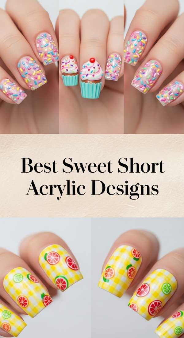 Best Sweet Short Acrylic Designs 69e350eaaa276