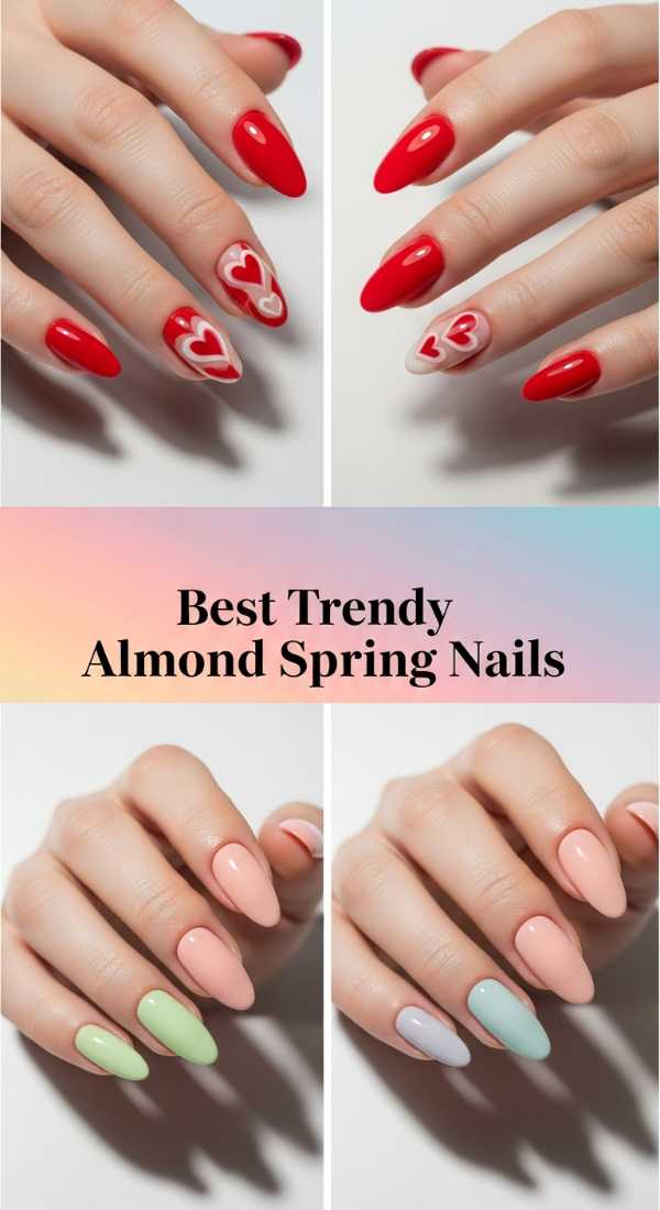 Best Trendy Almond Spring Nails 69f32b64c4e69