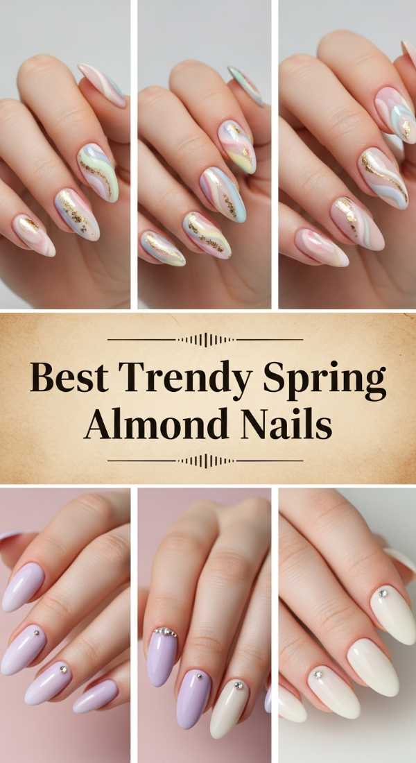 Best Trendy Spring Almond Nails 69ef3aca9af63