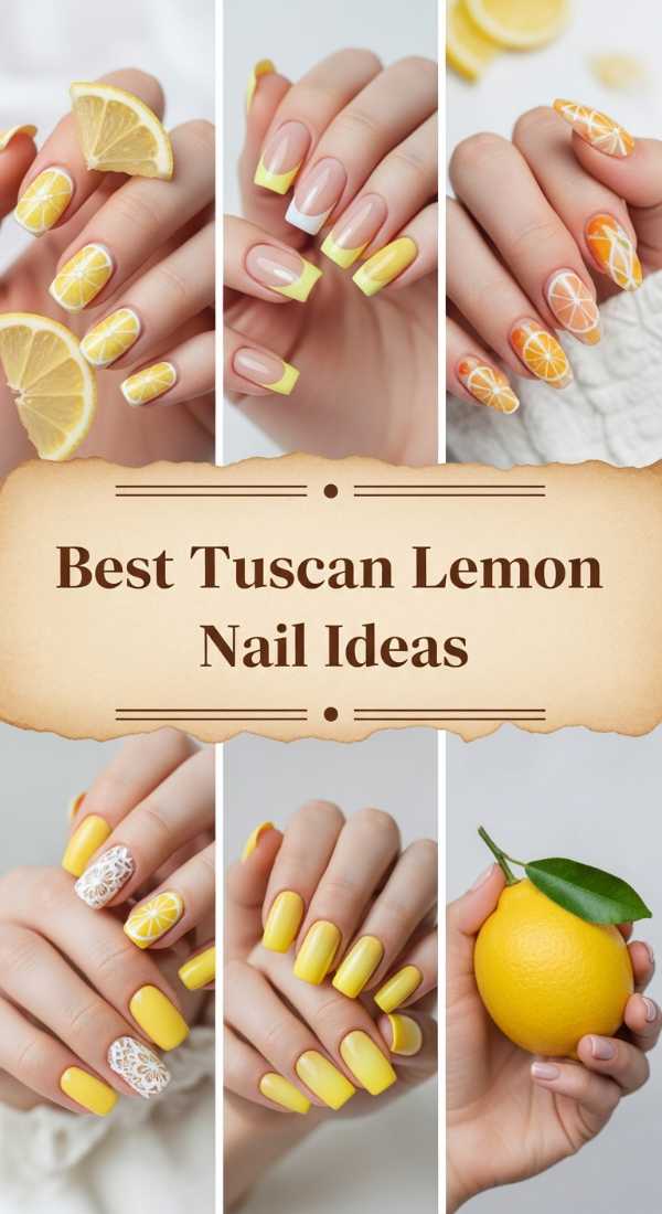 Best Tuscan Lemon Nail Ideas 69ecf88f10301