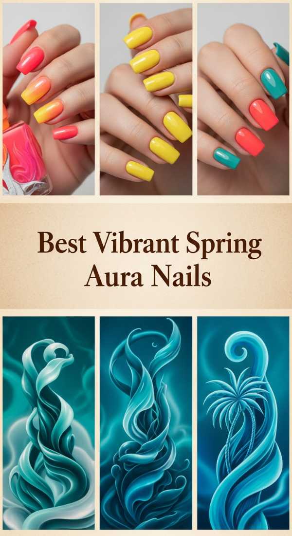 Best Vibrant Spring Aura Nails 69f32d4a851e1