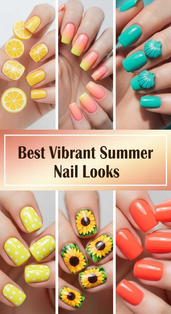 Best Vibrant Summer Nail Looks 69ecf742ee523